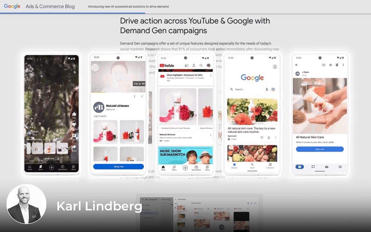 Google Ads rullar ut Demand Gen – ny kampanjtyp för visuella annonser