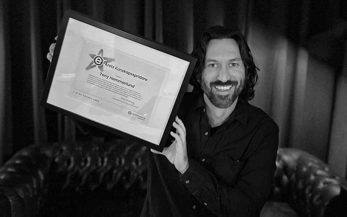 Årets Kunskapsspridare 2023 i E-Star Awards – Tony Hammarlund