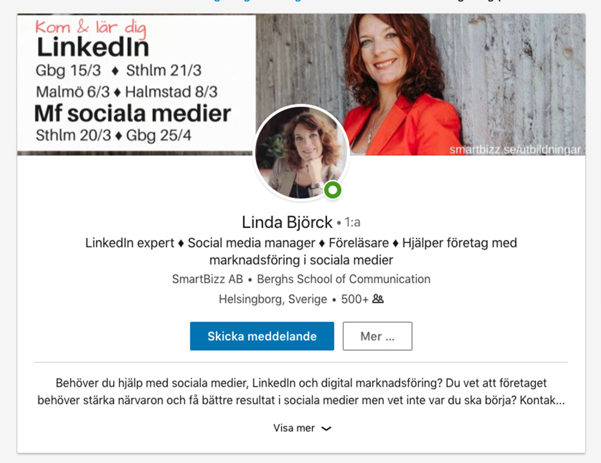 Linda Björck - profil